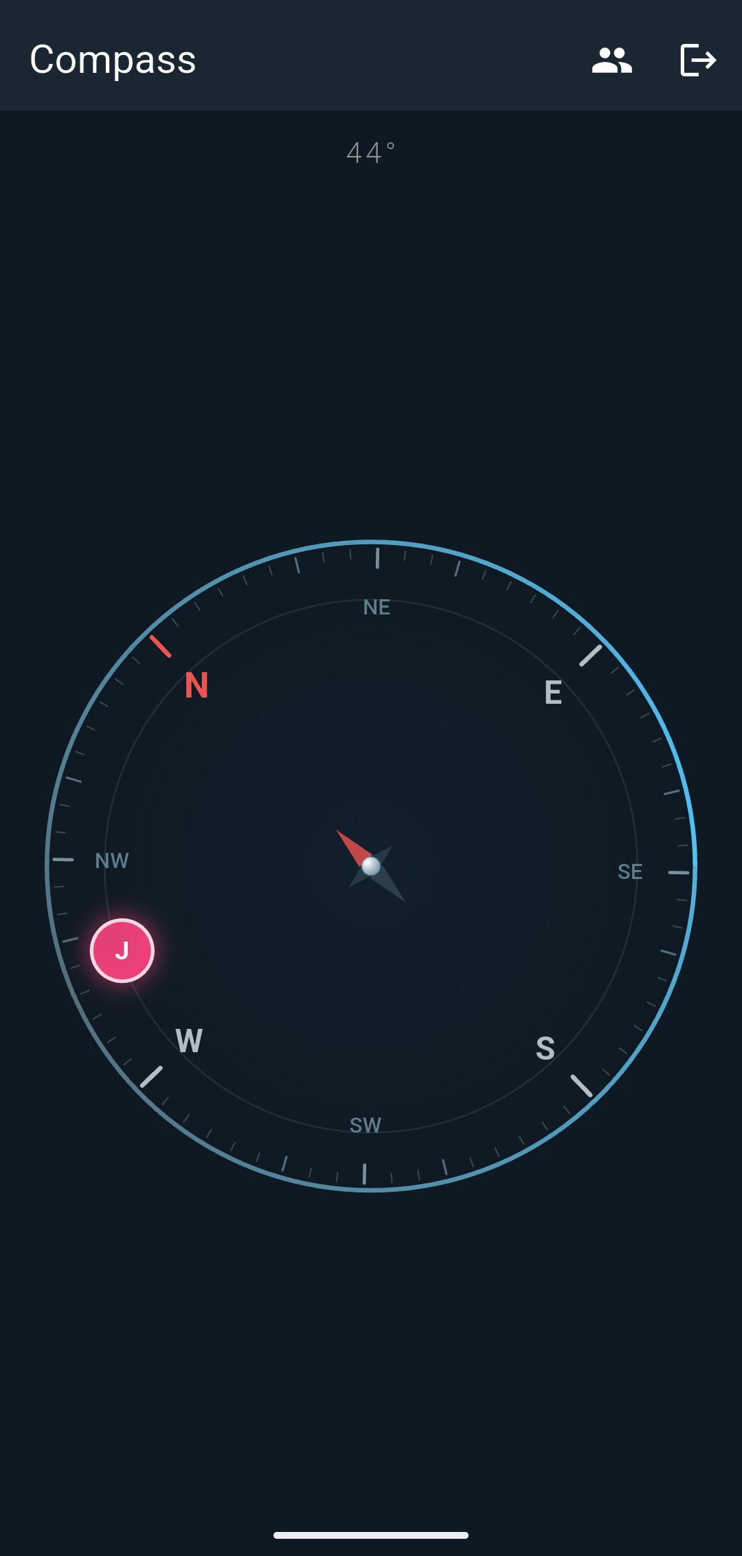 Compass screen